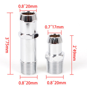 Adaptateur de tuyau de liquide de refroidissement, filetage mâle 3/4 pouces 5/8 pour Chevrolet 9514 9515, pièce de rechange - Product Image 2