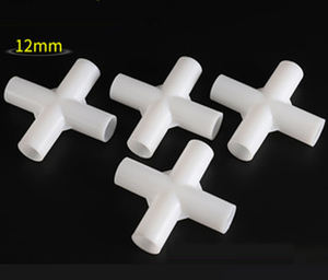 PP/PE Cross Connector Plastic PVC Pipe Fitting Joints Four-way - Product Image 2