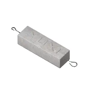 Ânodo galvânico incorporado para proteção e reparo do concreto