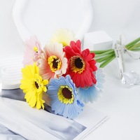 Gerbera Fleurs artificielles Décoration en gros Salon Fleurs décoratives Fleurs en soie Gerbera Bouquet Handheld Photo Props