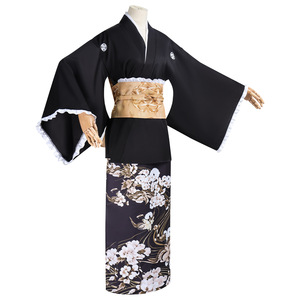 ชุดคอสเพลย์ฮาโลวีน นักแสดงหญิง จุนโกะ คินุตะ ชุดกิโมโนสีดำ HORR-016 - Product Image 3