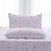 Drap de lit King size imprimé coloré drap plat king drap polyester microfibre en gros