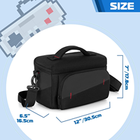 Sac de transport pour console de jeu, étui pour manette, sac à dos de rangement, sac à main de protection rigide avec plusieurs poches