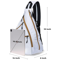 Sac de pickleball flexible pour les modes de vie dynamiques, sac de pickleball multifonctionnel, résistant à l'usure, grande capacité, pratique