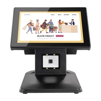 T100 8 pulgadas Nuevo precio Comprobación Código QR Escáner 1D/2D Tienda minorista Pantalla táctil Todo en uno Supermercado PC Precio Checker Monitor
