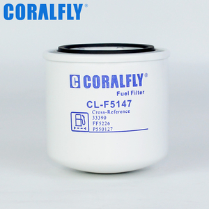 Coralfly ตัวกรองน้ำมันเชื้อเพลิงเครื่องยนต์ดีเซลรถขุด CL-F5147 FF5147 33390 SN29236 BF940 <span class=keywords><strong>P550127</strong></span> - Product Image 4