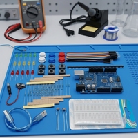 Kit de démarrage électronique DIY 12-en-1, carte de circuit compatible UNO R3, éducation STEAM à la programmation et à l'ingénierie pour les étudiants