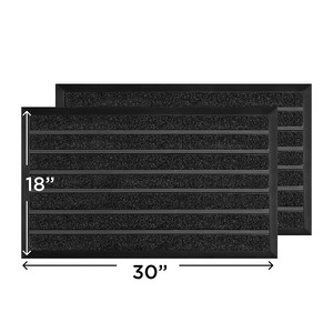 Tapis de porte en caoutchouc durable et lavable, tapis familial personnalisé, tapis de porte facile à nettoyer - Product Image 3