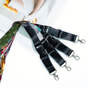 Promotional Anime Woven <b>Satin</b> Nylonpolyester Neck Keychain Custom Heat Transfer <b>Lanyards</b> - Product Image 1