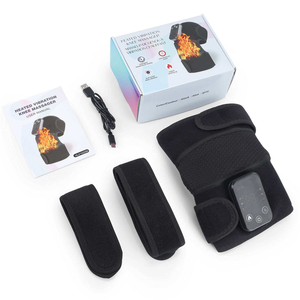 Smart Heated Shoulder Brace with <b>Vibration</b> Massage Wireless Electric Shoulder Support with LED Screen for Sports & Home Use - Product Image 2