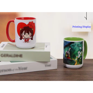 <span class=keywords><strong>Tazza</strong></span> in <span class=keywords><strong>Ceramica</strong></span> da 15oz <span class=keywords><strong>con</strong></span> Interno Colorato per Tè, Caffè e Latte, Tazze Vuote per Sublimazione, Personalizzabili <span class=keywords><strong>con</strong></span> Foto, Regalo Creativo Personalizzato - Product Image 3