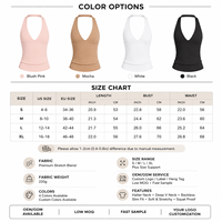 Camiseta de yoga con cuello halter y espalda descubierta para mujer, con sujetador incorporado, tacto suave, secado rápido, ajuste ceñido, camisola deportiva, proveedor personalizado