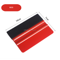 LumaView Raclette en plastique blanc avec raclette en feutre double face pour film vinyle 10x7cm, ajustement universel pour covering automobile, film teinté et graphiques