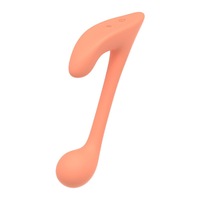 Nouveau vibrateur en silicone intégral en forme de note musicale, jouet sexuel pour adultes pour femmes