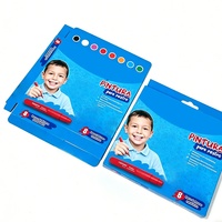 Individuell Bedruckte Buntstift-Papierbox Kartonbox mit Klarsichtfenster Buntstift-Verpackung Hakenbox