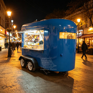 Oem Coffee <b>Mobile</b> Fully Equipped Stainless Steel Street Food Concession <b>Trailer</b> With Full Kitchen - Product Image 1