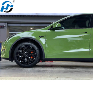 Vente en gros PET TPU film moulé HD brillant cristal Mossu vert voiture Wrap vinyle un rouleau complet 1. 52X1.8 M/5X60FT voiture autocollants usine - Product Image 6