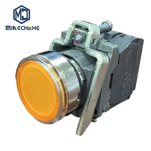 Heavy Duty Momentary Push <b>Button</b> XB4BW35B5 Model for Machinery Operation With <b>NO</b> NC Contacts and Durable Plastic Base - Product Image 1