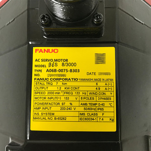 FANUC Original AC Servo Motor Bis 8/3000 A06B-0075-B303 - Product Image 2