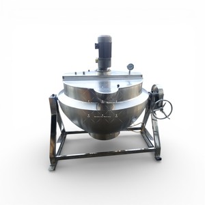 Marmite de cuisson industrielle à chauffage au gaz avec agitateur pour confitures et sauces (tomates) - Product Image 5
