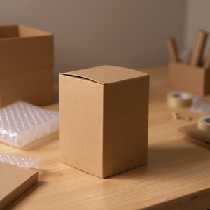 Scatola in Carta Kraft ILAN 12x12x18 Cm Pieghevole Confezione da 4 Pezzi - Product Image 2