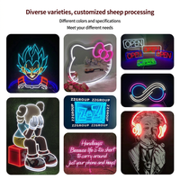 Panneau Néon LED Personnalisé en Acrylique, Impression UV, Style Moderne, Alimentation USB 5V, Portable, Décoration pour Mariage, Fête, Cadeau d'Anniversaire