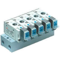 SS3YJ7210800FQ Collecteur interne à 8 positions, interface, corps en aluminium, série SYJ700