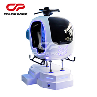 Coloré amusant nouvelle vente chaude avion réalité virtuelle machine de jeu machine d'arcade VR simulateur de vol pour centre de jeux