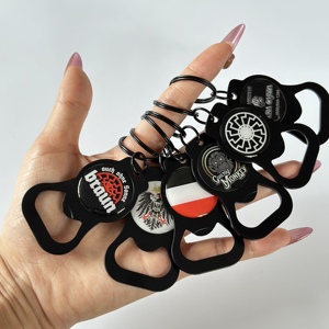 Chất Lượng Cao Tùy Chỉnh Kim Loại Key Nhẫn Bia Mở Keychain Dập Nổi Mềm Men Logo Kim Loại Mở Chai Móc Khóa Với Logo - Product Image 2