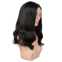 Vente directe usine : Cheveux humains vierges chinois pour perruques Lace Front, base transparente, longueur variée, bonnets petits et grands, densité 150%