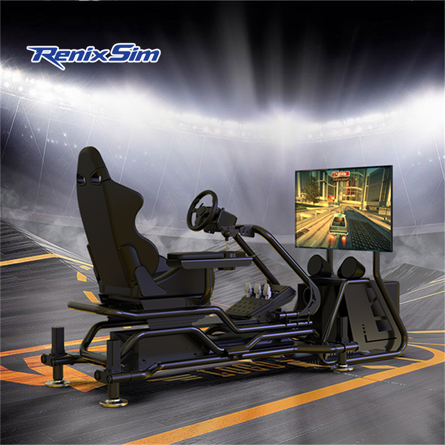 Renixsim Full Setup Car Motion Racing Simulator Training Equipment Arcade Game Center Turnkey GT Racing Cockpit Sim Rig
