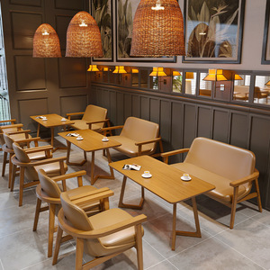 Juego de Mesas y Sillas de Madera Ustovian para Salón de Hotel, Muebles Comerciales, Mesas y Sillas de Café, Silla de Restaurante - Product Image 3