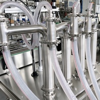 Machine de remplissage et de bouchage automatique de liquides, remplisseuse-boucheuse linéaire pour eau, jus, boissons, cosmétiques, SUS 304 personnalisable