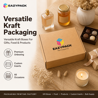 Scatole in Cartone Kraft Grezzo Personalizzate Direttamente dalla Fabbrica, Scatole Ecologiche in Cartone Ondulato per Cosmetici, Libri e Regali