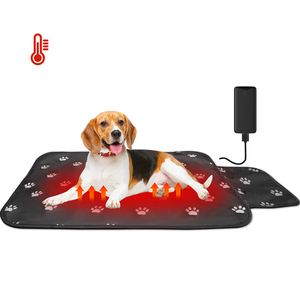 Coussin chauffant électrique pour animaux de compagnie 3 températures imperméable à l'eau automatique tapis de protection contre la surchauffe intérieur extérieur orthopédique chaud chat/chien - Product Image 1