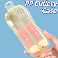 Boîte de rangement en plastique SUNSHING pour ustensiles de camping, fourchette et cuillère pour boîte à lunch d'enfant, étui de rangement pour couverts