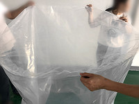 Sac d'emballage en film plastique transparent PE de grande taille personnalisé sac étanche pe