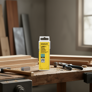 Grapas Planas Estrechas Stanley de 10 mm, 1000 Unidades, CT300, Zincadas - Product Image 3