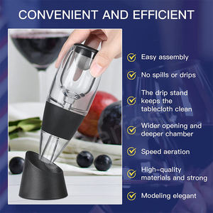Aireador de aire para botellas de vino tinto, decantador portátil, decantador rápido, boquilla, aireador de vino - Product Image 6