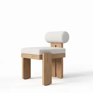 FERLY New Design Modern Outdoor Garden Lounge Furniture Dining Teak Armchair Import Chair Set