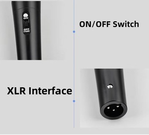B220 Bán Buôn Trọng Lượng Nhẹ Màu Đen Kim Loại Microphone Di Động Cho Nhà Theatre Máy Tính Phòng Thu Bên Đám Cưới Loa - Product Image 5