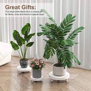 Support de plante en <span class=keywords><strong>bois</strong></span> intérieur extérieur, contremarche en <span class=keywords><strong>bois</strong></span> ronde <span class=keywords><strong>pour</strong></span> décor tabouret en <span class=keywords><strong>bois</strong></span> présentoir porte-pot de fleur petit plateau de jardinière - Product Image 5