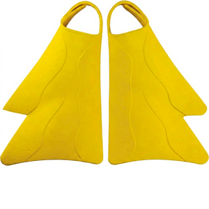 Palmes de natation portables en silicone pour l'entraînement et la plongée, équipement de plongée avec poche pour le pied et ailerons courts - Product Image 1