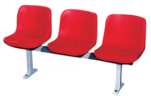 Nuovo schienale in posizione verticale centrale da stadio da esterno tribuna sedia in plastica con sedia a tre file per palestra/Arene - Product Image 5