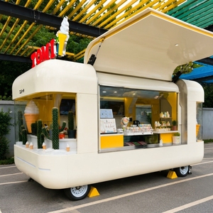 <span class=keywords><strong>Remolque</strong></span> Móvil de Comida para Café Totalmente Equipado en Venta, Bicicleta para Cerveza y Hielo, Carrito Plegable de Comida, Carrito de Venta Ambulante, Tienda Móvil Pop-up, Barbería Móvil - Product Image 5