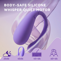 Vibrateur pour couples Duet, silicone premium, stimulateur double pour partenaires, 25 fréquences, rechargeable par USB, étanche IPX7, jouet intime