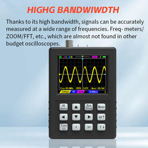 DSO1C81 휴대용 디지털 오실로스코프 - 2.8인치 TFT 디스플레이 100MHz 대역폭 내장 신호 발생기 및 250MSa/s 샘플링 속도 - Product Image 5