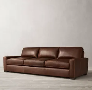 Juego de Muebles de Sala de Estar de Diseño Moderno, con Base de Roble y Tapicería de Cuero Italiano, Diseños de Lujo, Venta al Por Mayor - Product Image 2