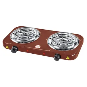 110v double two burner electric hot plate electric cooking plate stove with 2 coil burner