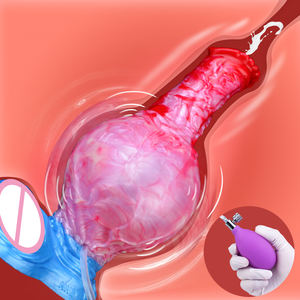 NNSX Sex Toy Horse Dildo Inflatable Dildo Imitates <span class=keywords><strong>Ejaculation</strong></span> With Pump Squirting Dildo for Women - Product Image 4